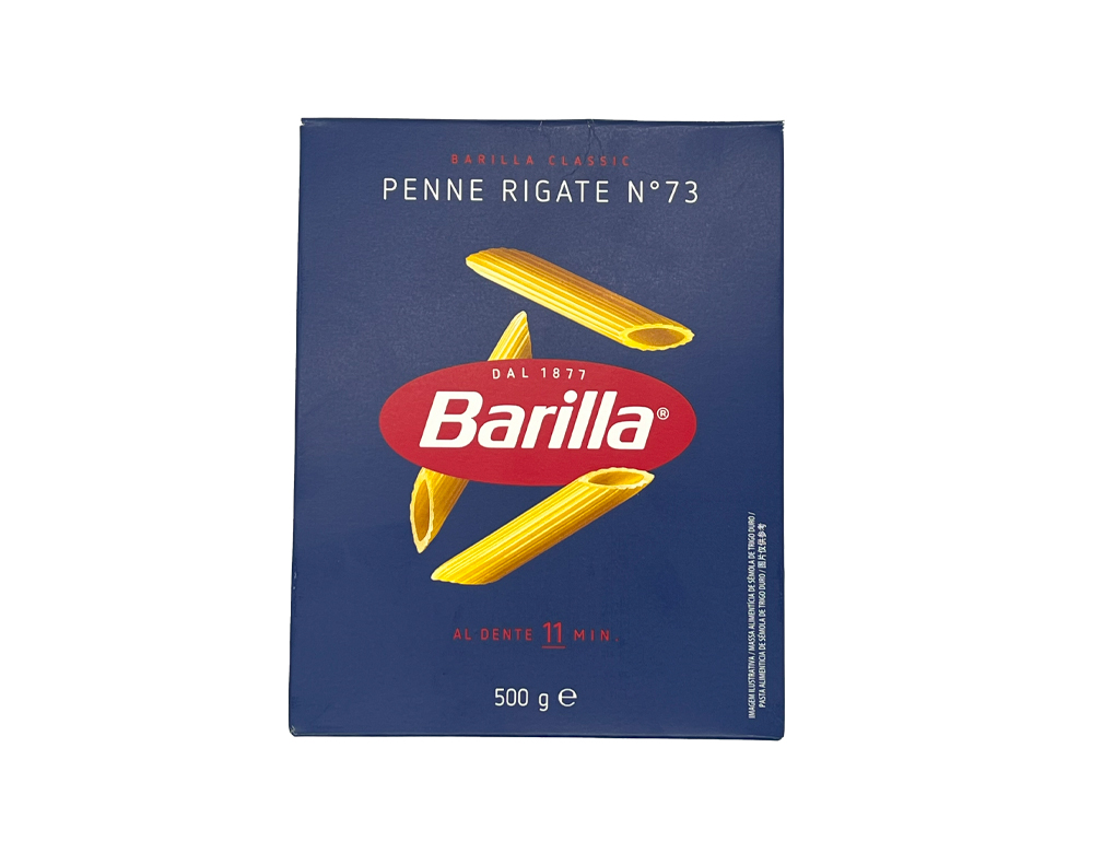 MACARRÃO PENNE RIGATE GRANO DURO BARILLA 500 G (CX 12 UN)